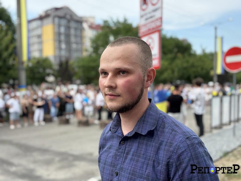 Як в Калуші святкували повернення Андрія Біника з полону (ВІДЕО)