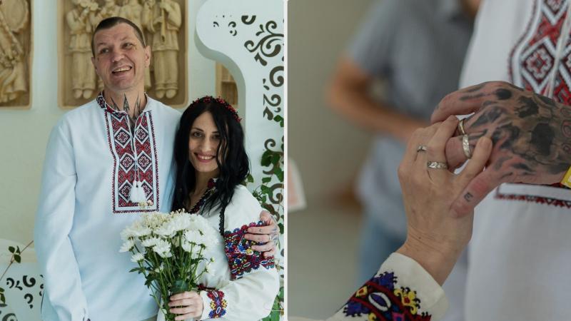 У Калуші ветеран з Запоріжжя одружився з коханою.