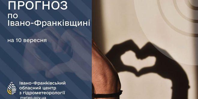 Прогноз погоди для Івано-Франківська на 10 вересня: вдень очікуються короткочасні опади та місцями грозові явища.