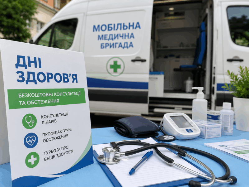 У трьох громадах Прикарпаття організують безкоштовні медичні огляди.